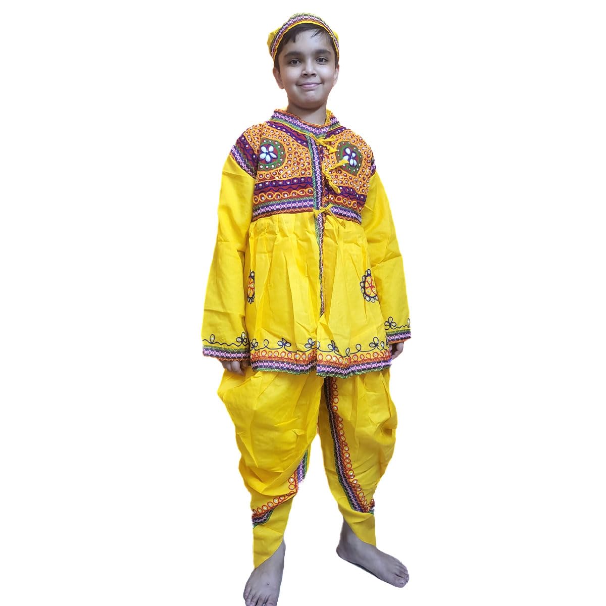 TASMAI MARKETING Gujarati Boy Garba Costume Kedia Dress for Boys Dandia Dress Navratri Costume (8-9 Yrs, Yellow) (B0CKBXPZH4) Amazon Price History, Amazon Price Tracker
