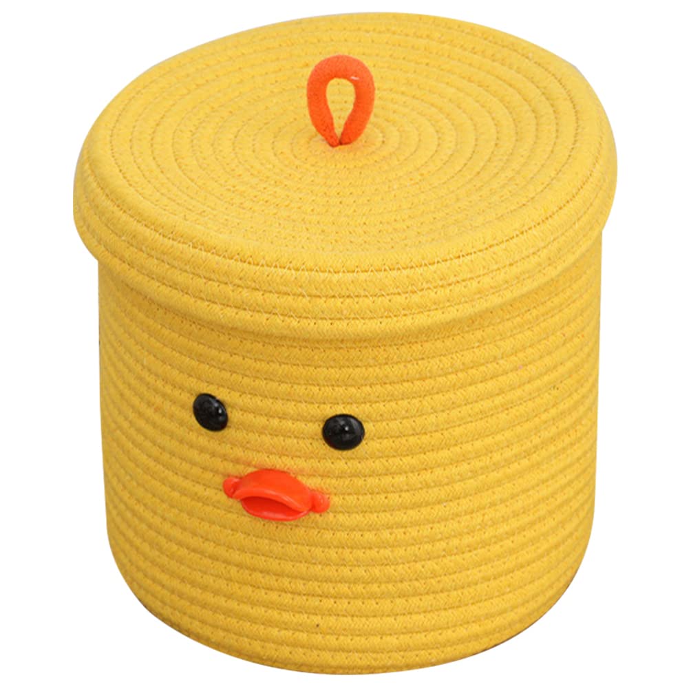 Panier de rangement coton tissé design cartoon pour une maison douce et ordonnée