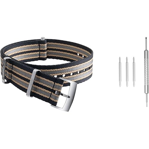 20mm High Density Nylon Strap WatchBand For Omega Seamaster 007 Moonswatch Commander Speedmaster 300 AT150 AQUA TERRA BeltSoft Canvas Fabric Strap Compatible 19/21 MM