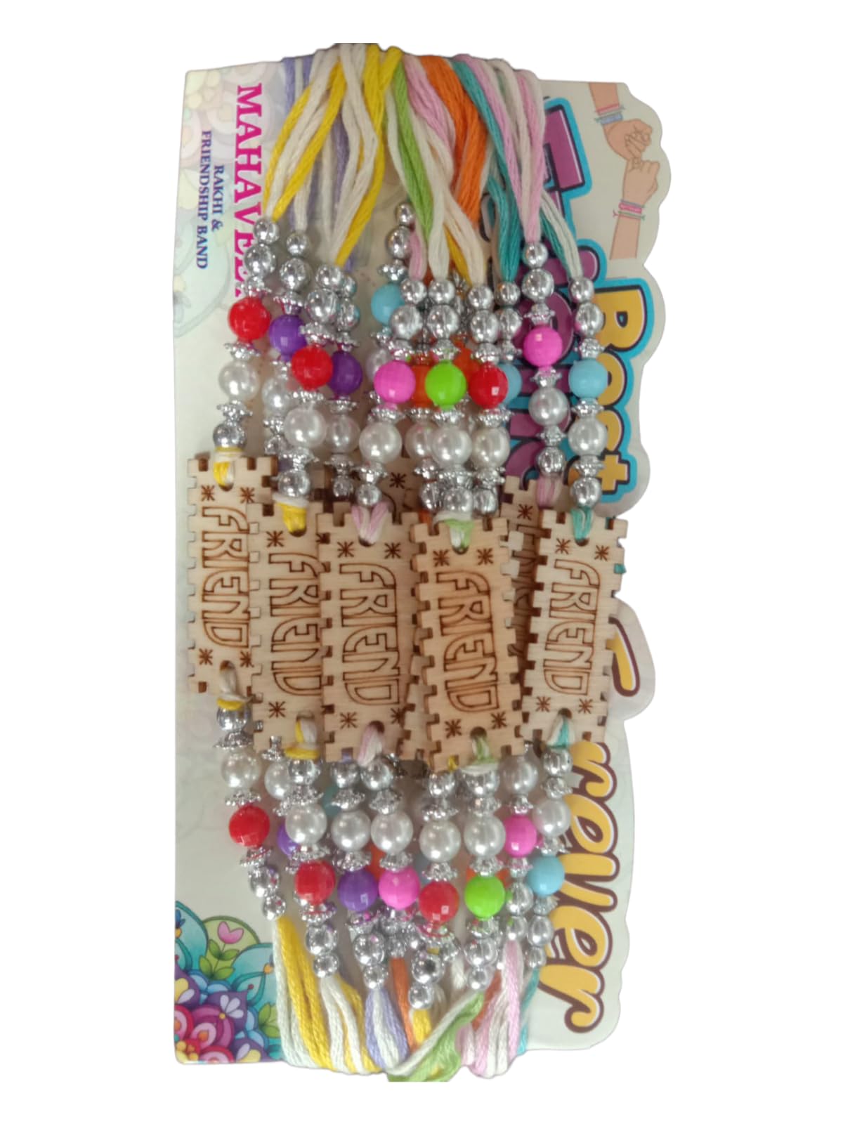 LITTLEMORE-Friendship Band, Friendship day band, Resham Silk Thread Fancy for Friendship Day Pack Multicolor Band for Girls and Boys Women men for all age SET OF 12 (Friend22)-picture-43
