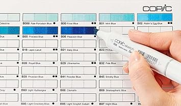 Copic Sketch, Alcohol-Based Markers, 12pc Set, Basic