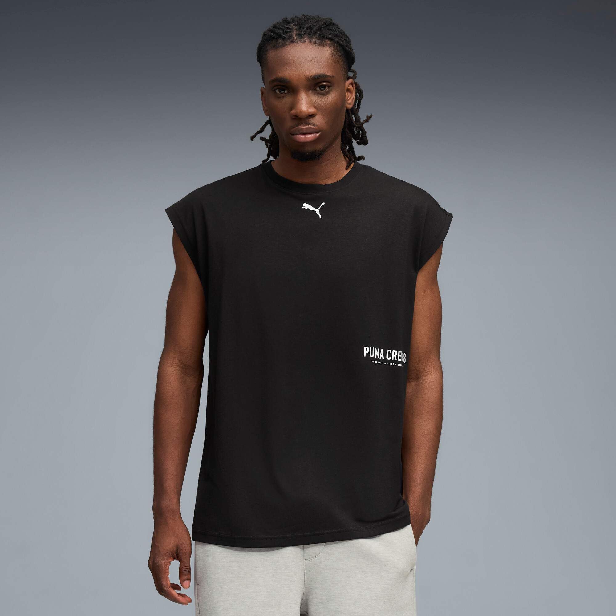 PUMA Unisex M Graphic Cutoff Tank Tees (1 opakowanie)