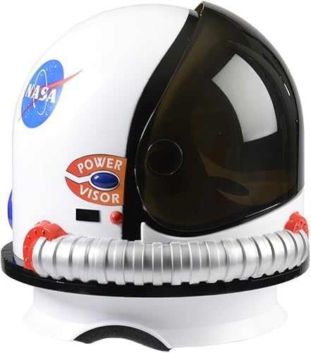 Miniatura 4 de Casco de astronauta con visera retráctil y sonidos de Aeromax Jr Astronauta Blanco