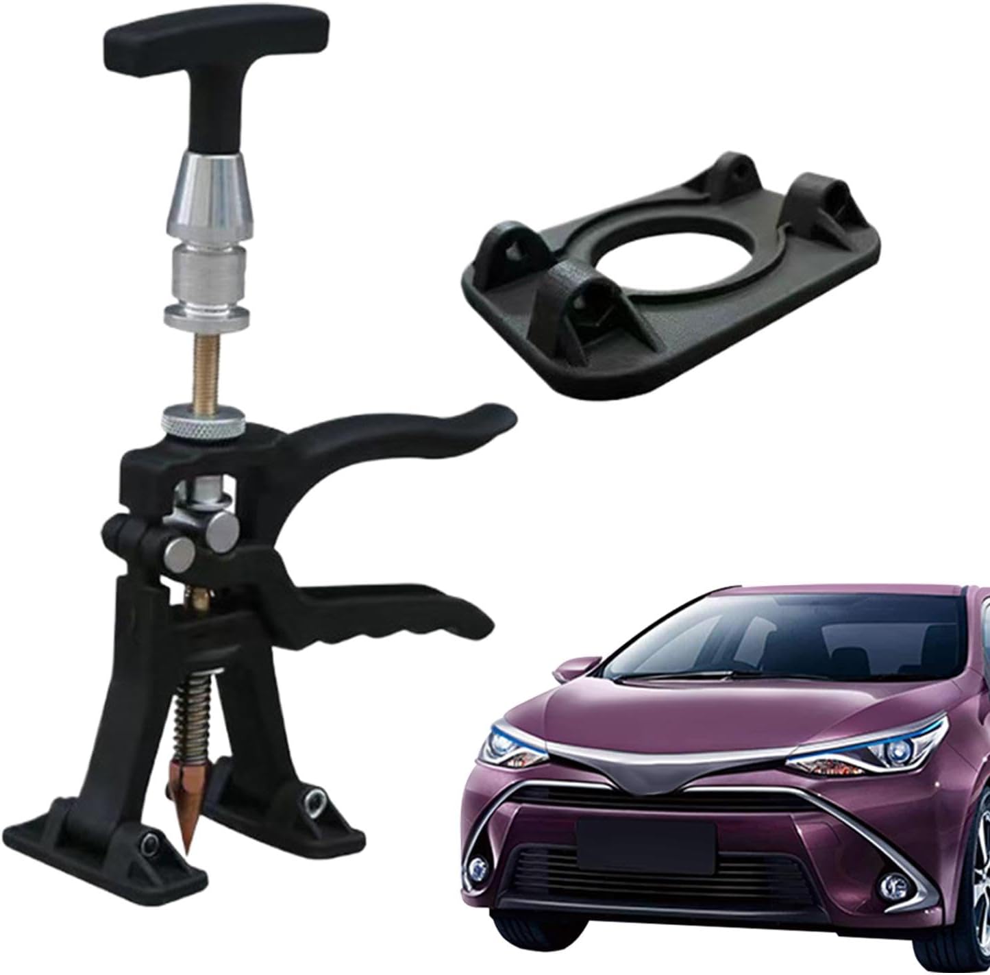Shakven Car Dent Repair Tool Sheet Metal Spots Welding Puller | Dent Repair Tool Automotive Metal Dent Quick Puller,Dent Welding Pulling Unit,Small Leveling Bar Lifter for Workshop
