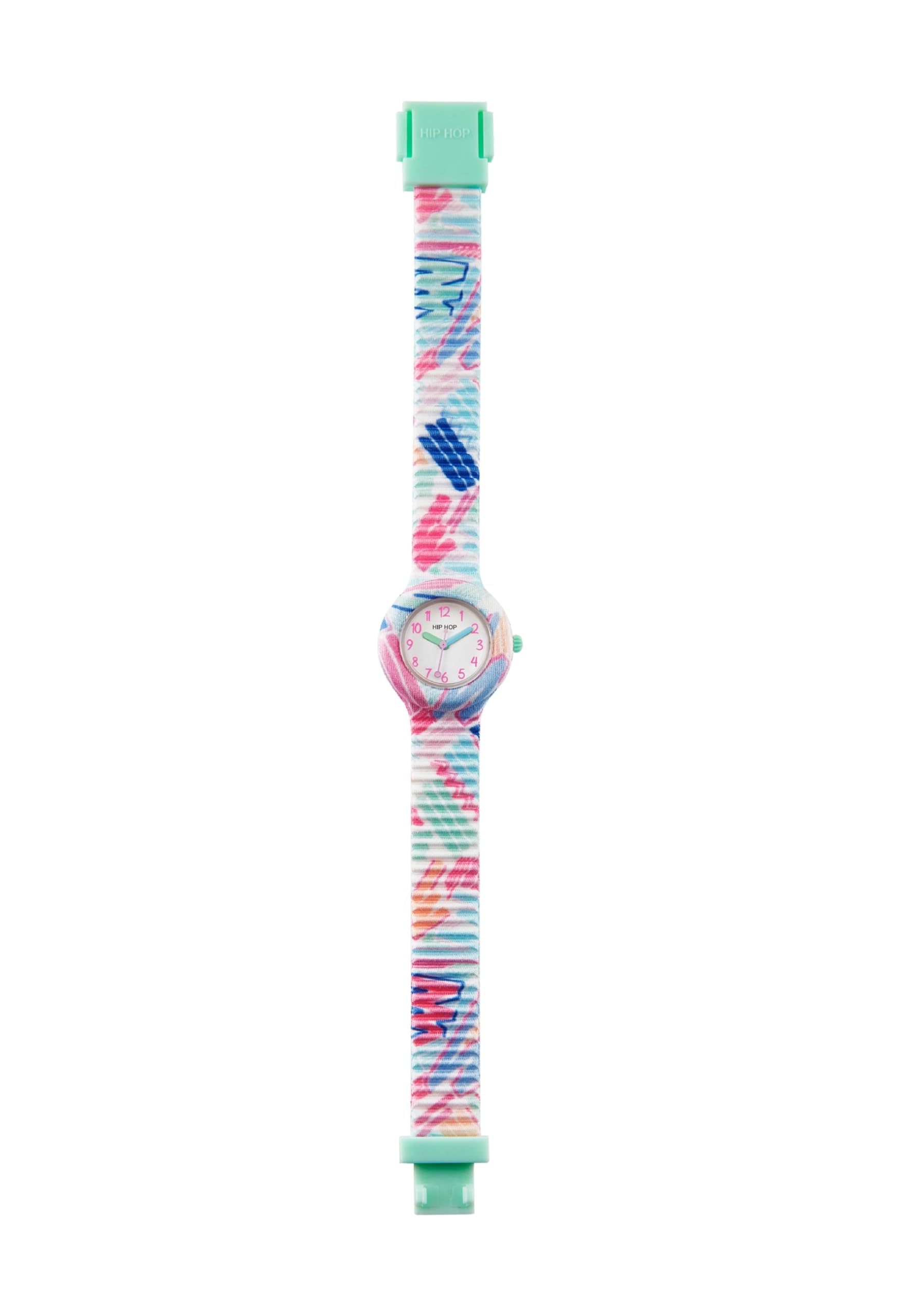 Hip Hop, Collezione Kids Fun, Orologio Bambina Highlighter, Cinturino in Silicone Intercambiabile, Indici e Sfere Colorate, Cassa 28 mm, Movimento al Quarzo, Resistente all'Acqua, Lunghezza Regolabile