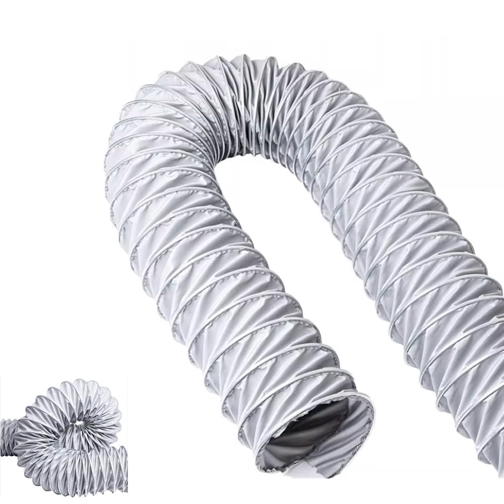 Tubo Aire Acondicionado Manguera De Escape Para Ventilador Con 2 Abrazaderas Manguera De Ventilación Evacuación De Humos 100/150/275/500mm(L-2m/6.56ft,450mm(17 3/4"))