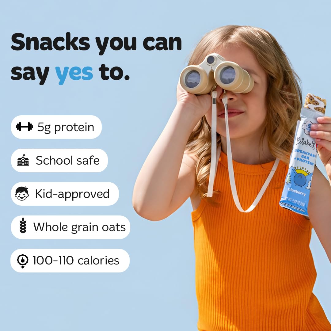 Blake's Seed Based Breakfast Bars with Protein — Variety Pack (24 Count), 5g Clean Plant-Based Protein, Gluten Free, Nut Free, Dairy Free & Vegan, Healthy Snacks for Kids or Adults, School Safe