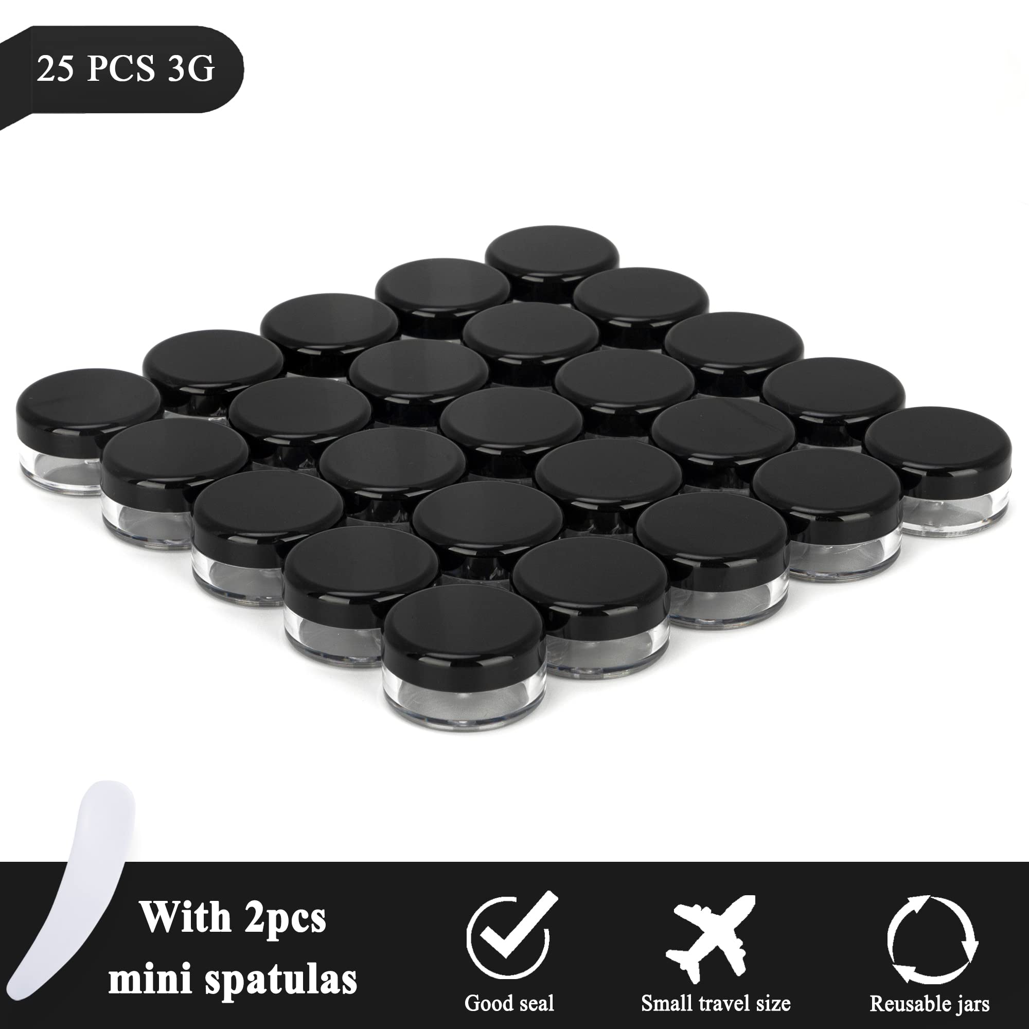 15 Leere Kosmetikbehälter 30 Ml – Transparent, Mit 3 Mini-Spateln, Für Cremes, Lidschatten, DIY-Produkte
