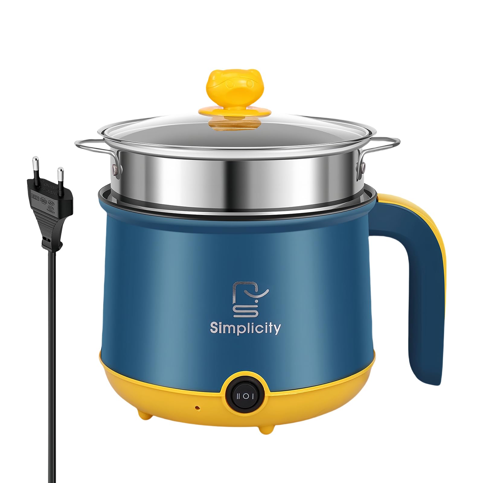 Cuiseur à vapeur électrique 1,8 L antiadhésif pour maison