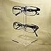 MOOCA 2 Piece Set Premium Acrylic Eyewear Display Stand, Sunglasses Rack, Glasses Organizer, Sunglasses Holder, Optical Frame Stand, Ski Goggles Display, 2 Frames for Each Holder