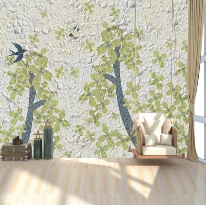 Papier peint texture brique 3D pour masquer un mur irrégulier - 2