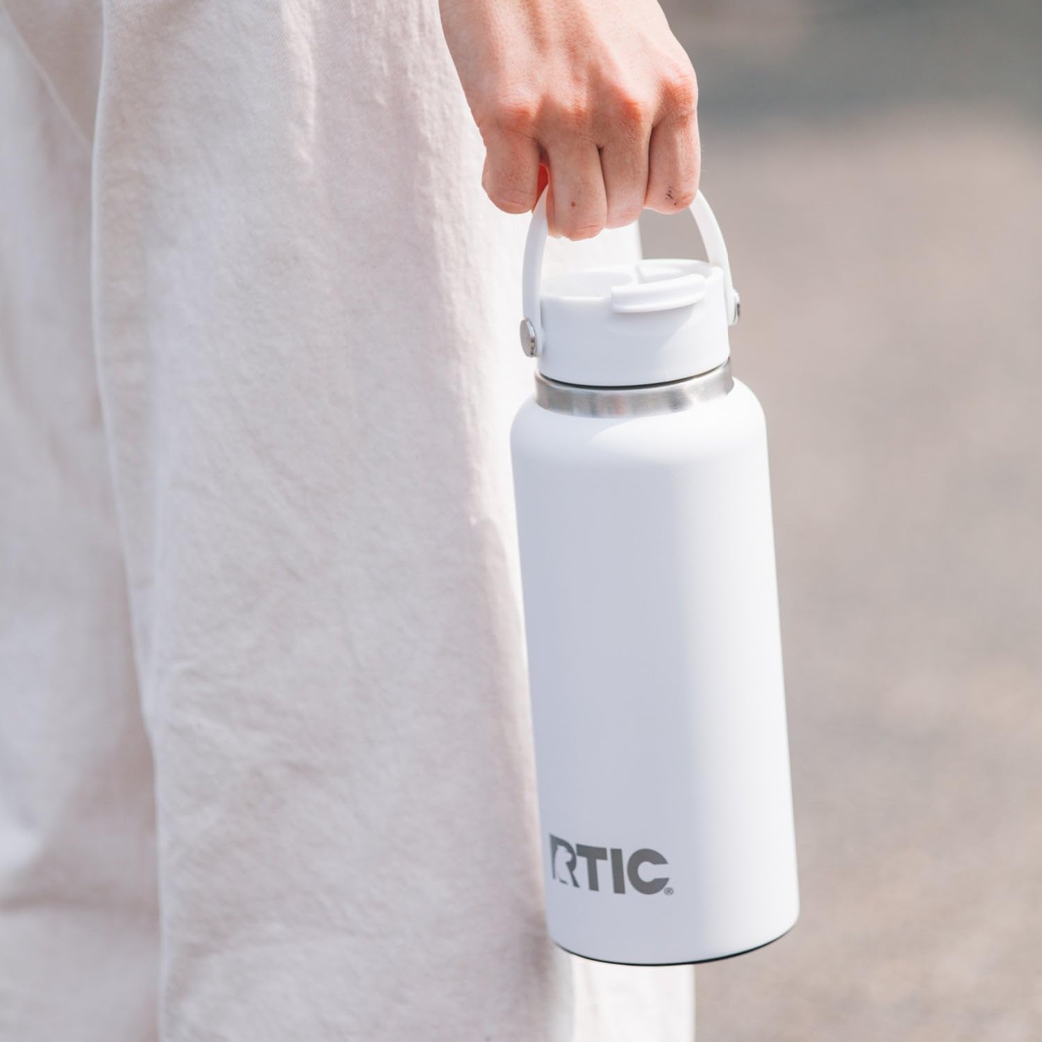 RTIC 32oz Outback Water Bottle, Ceramic Lined, Insulated, Stainless Steel, Double Wall Vacuum-Insulation, Leak-Proof Lid, BPA-Free Water Flask Hiking, Running, Sports, Outdoor, Desert Cactus - Image 6