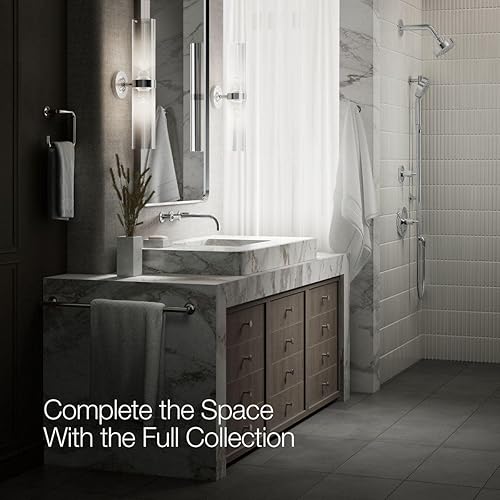 Miniatura 8 de Kohler T14413-4-BGD Purist - Grifo de pared para lavabo