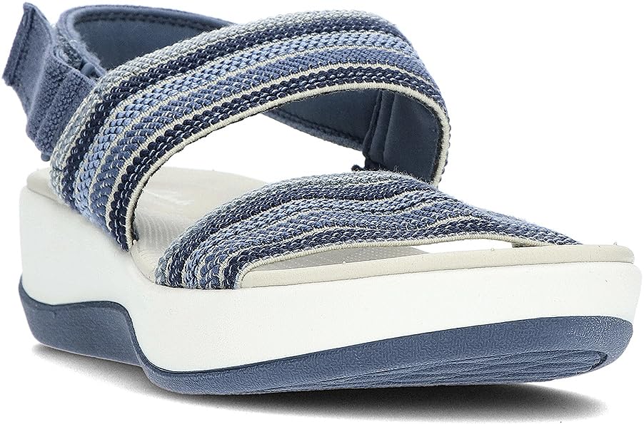 Image of Clarks Women's Arla Stroll Sandal, Blue Combi, 41 EU