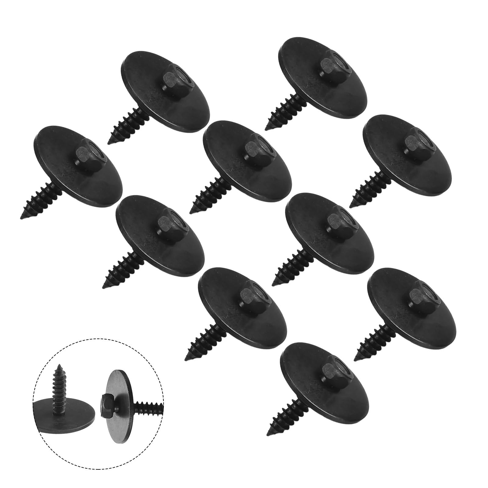 10 Tornillos Hexagonales 8 Mm Inferior Guardabarros Para Benz 2019900536