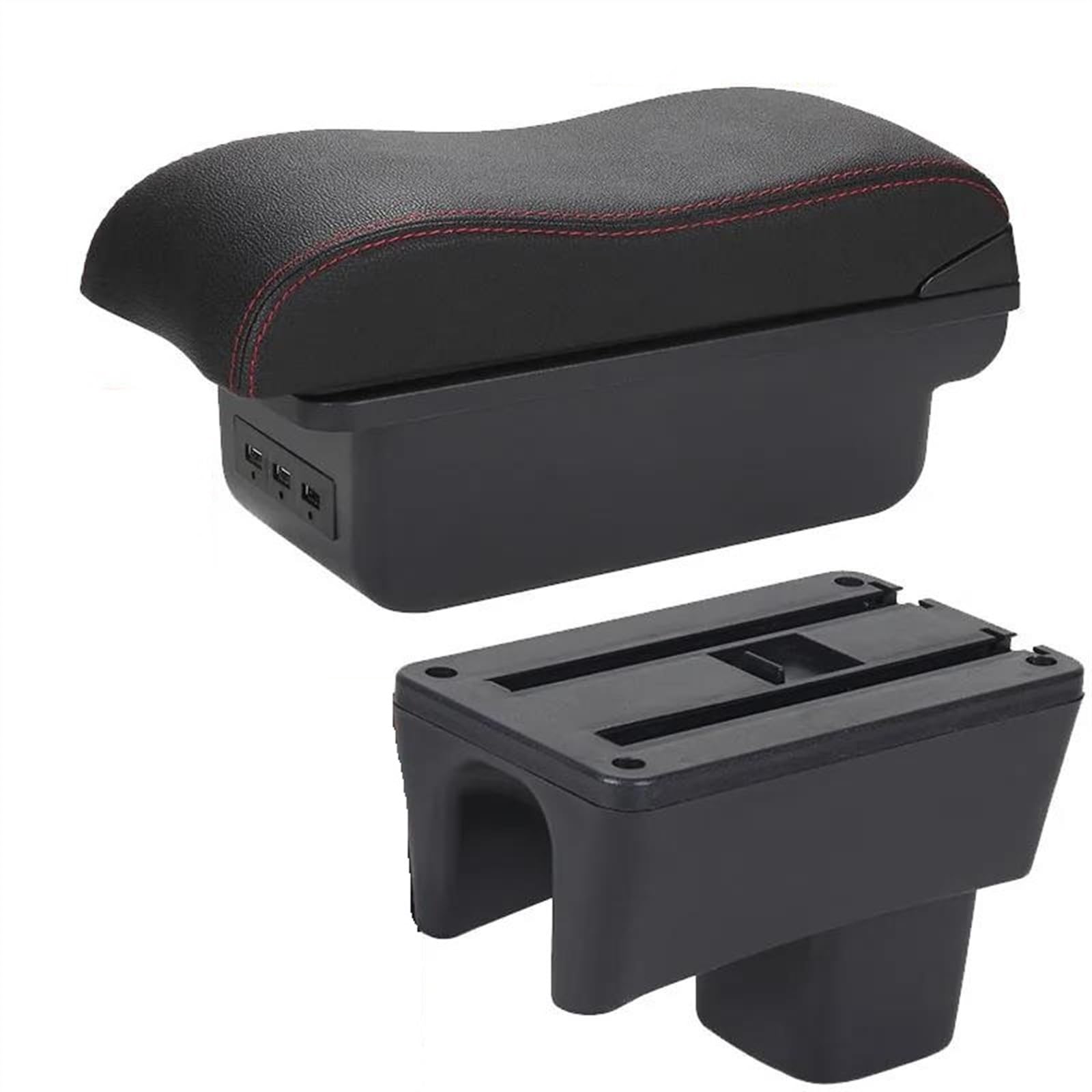Ysdsls B1 Black Red 3Usb Car Armrest Special Box Storage Modification Parts For Swift 2005-2023