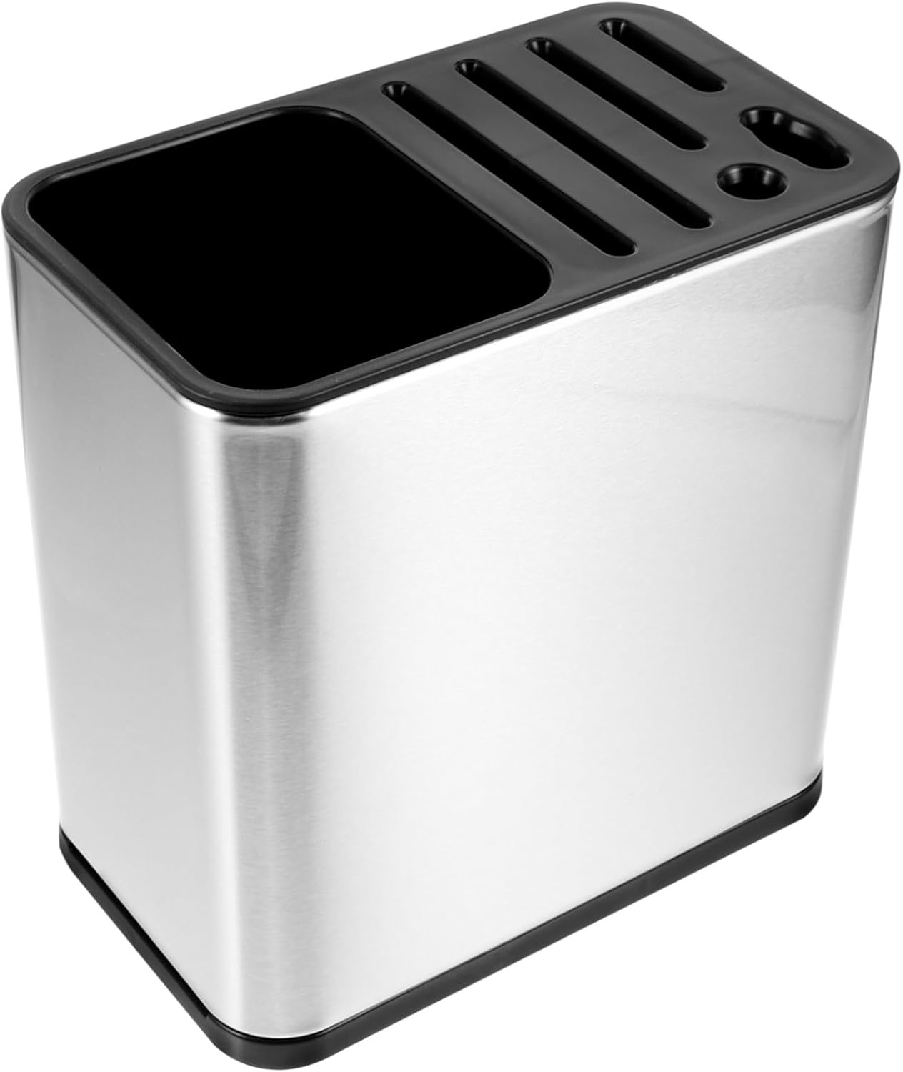 Kitchen Utensil Holder Cutter Storage Stand Draining Design for Organized Cooking Space Compact Cutlery Rack for Home and Kitchen Use