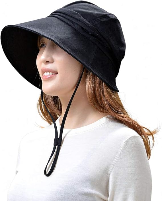 Amazon クーアイ Kuai 帽子 レディース ハット クロッシェ 小顔魅せ Uvカット 洗える 折りたたみ おしゃれ ブラック ハット 通販