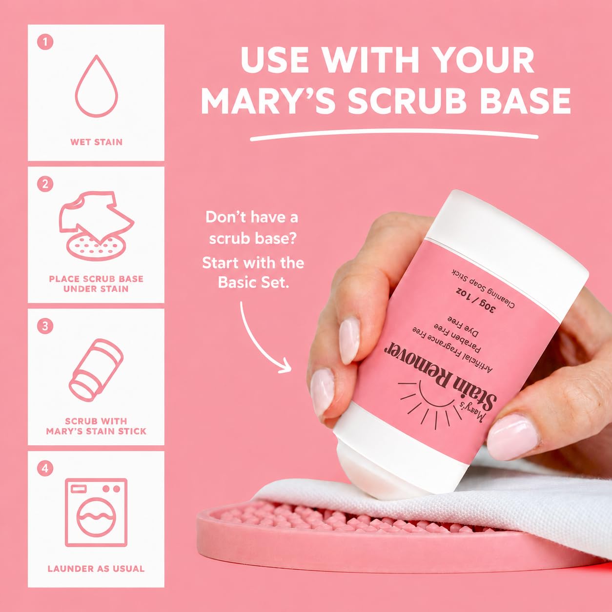 Mary's - Ricarica per macchia stick naturale, 6 ingredienti, senza coloranti e profumi, regalo per bambini, macchie di sangue mestruale, grasso, olio, ketchup, Expo, penna off bucato, melma, macchie
