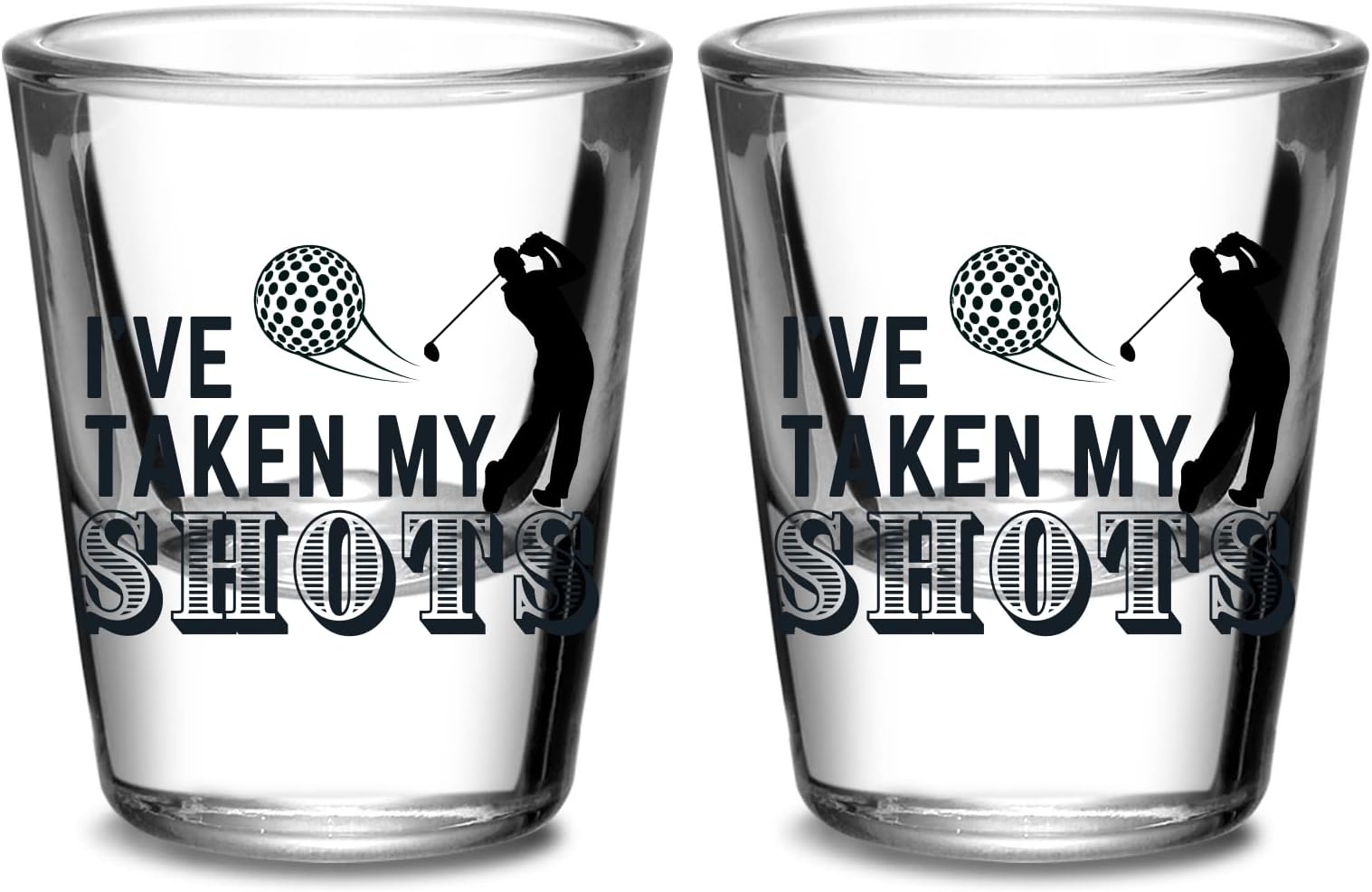 Golf Whiskey Glasses with Whiskey Golf 2pcs Golf Gifts for Men Women Golfer Unique