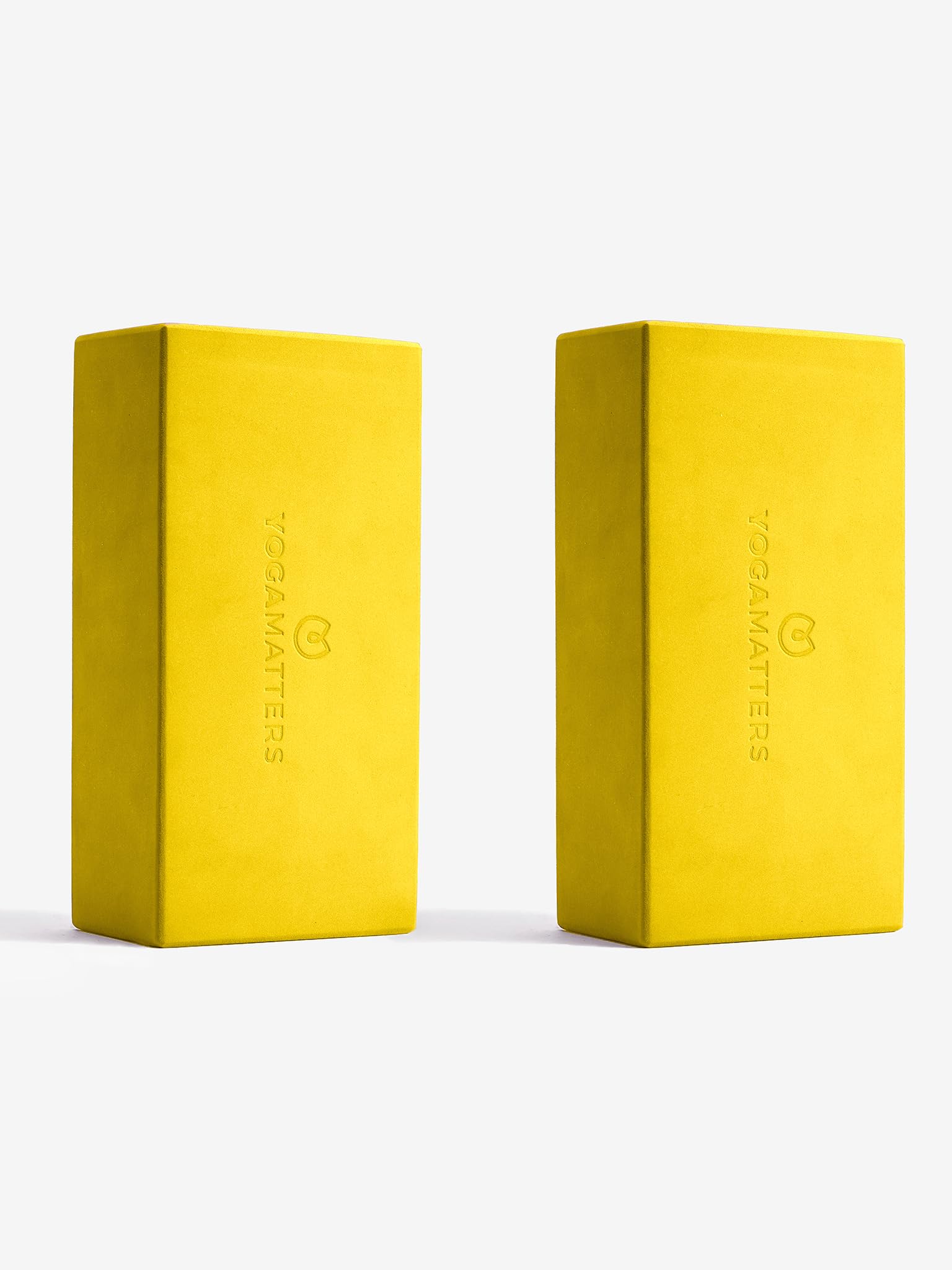 Yogamatters Yoga Brick Block Pair | EVA Foam | Lightweight, High Density and Non-Toxic (Sunshine)