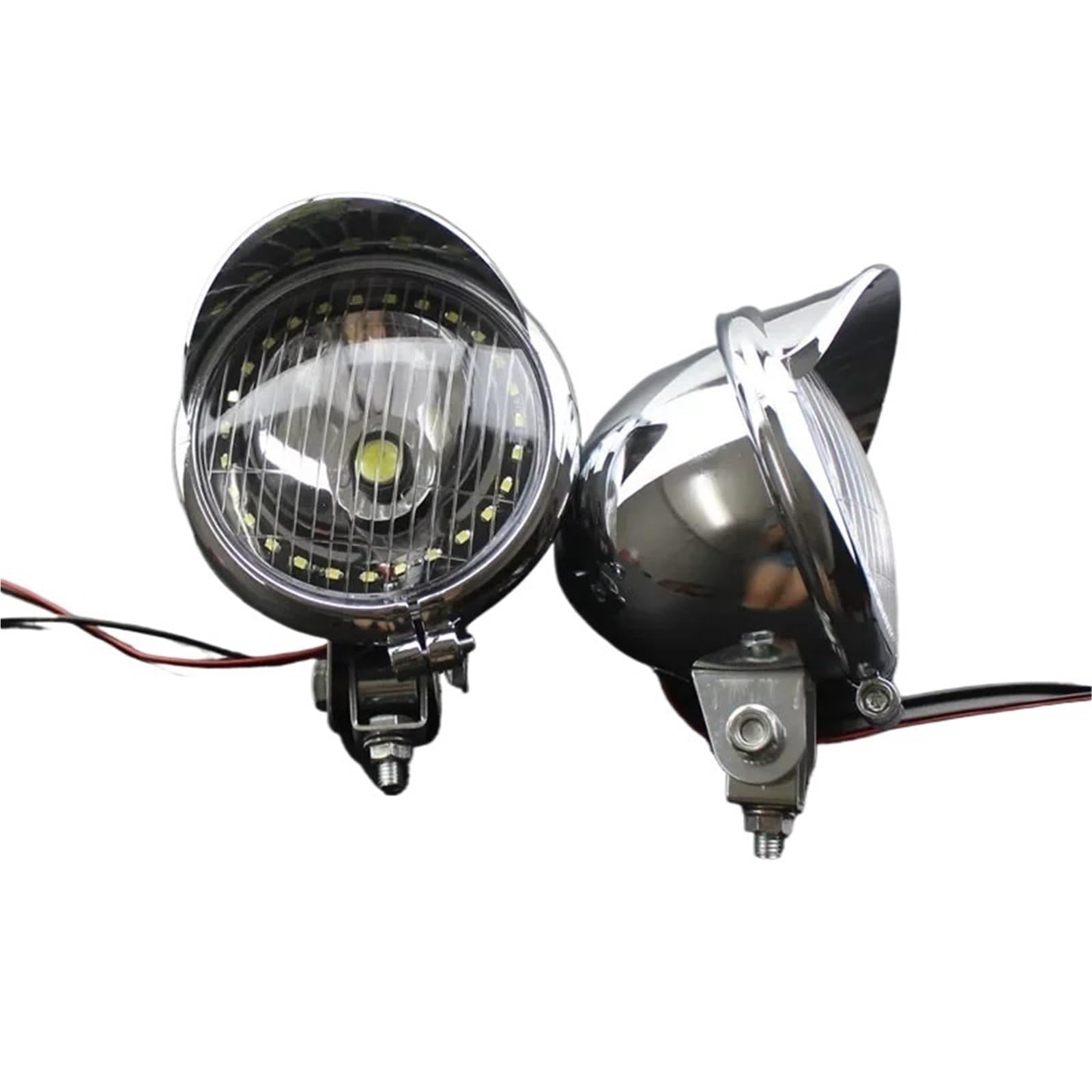 Antibrouillards Longue portée Phare antibrouillard avant LED pour motos, Convient pour Harley, Honda, Yamaha, Suzuki, Kawasaki, 12V