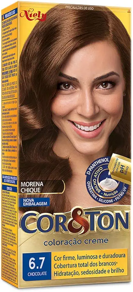 Coloração Cor&Ton Chocolate 6.7, Niely, 6.7 Chocolate