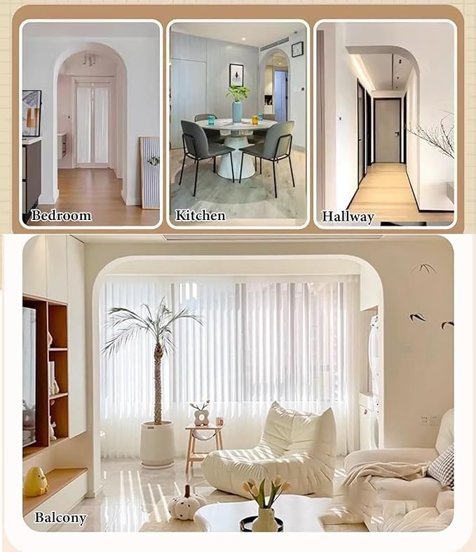 Moldes para puerta en arco DIY que solucionan esquinas difíciles en puertas interiores 5