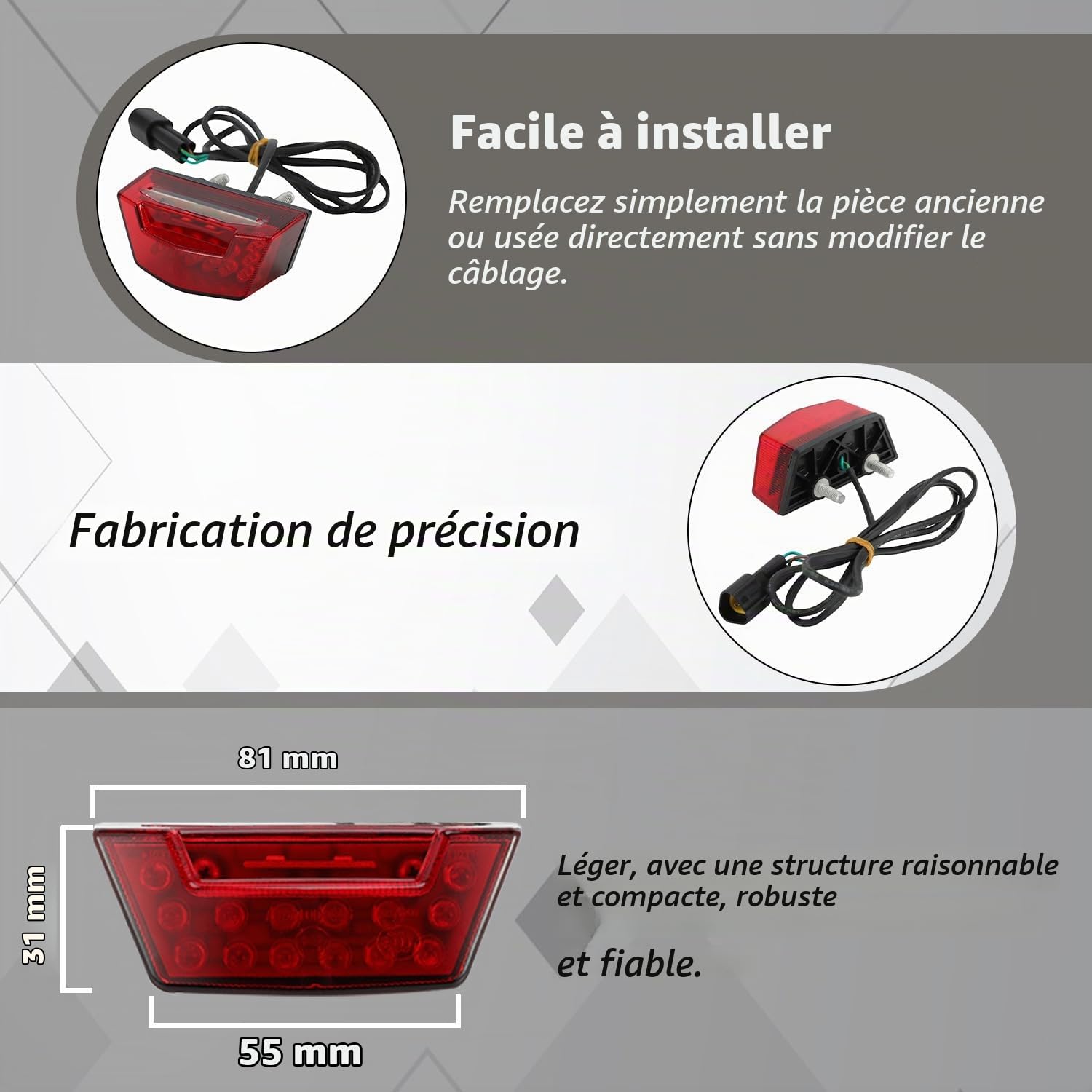 Feux Arrière Frein Moto,pour Talaria Sting Talariasting MX3/MX4/MX5