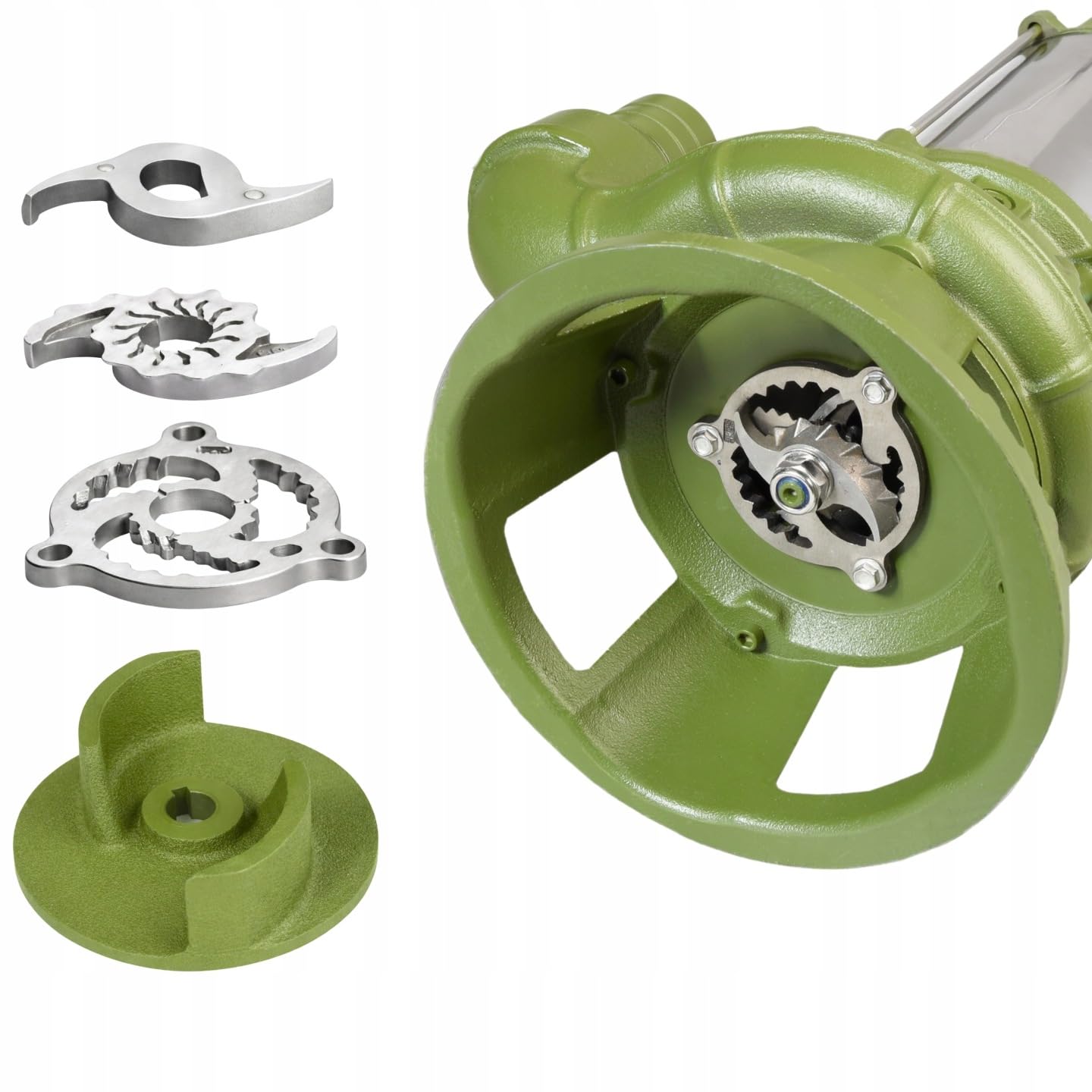 Schmutzwasserpumpe MORO 1100R mit Doppelschneidwerk (1100 W, 20.400 l/h, max. Förderhöhe 12 m) – Profi Tauchpumpe mit Zerkleinerer - Fäkalpumpe für Abwasser und Klärgruben - mit Schwimmerschalter