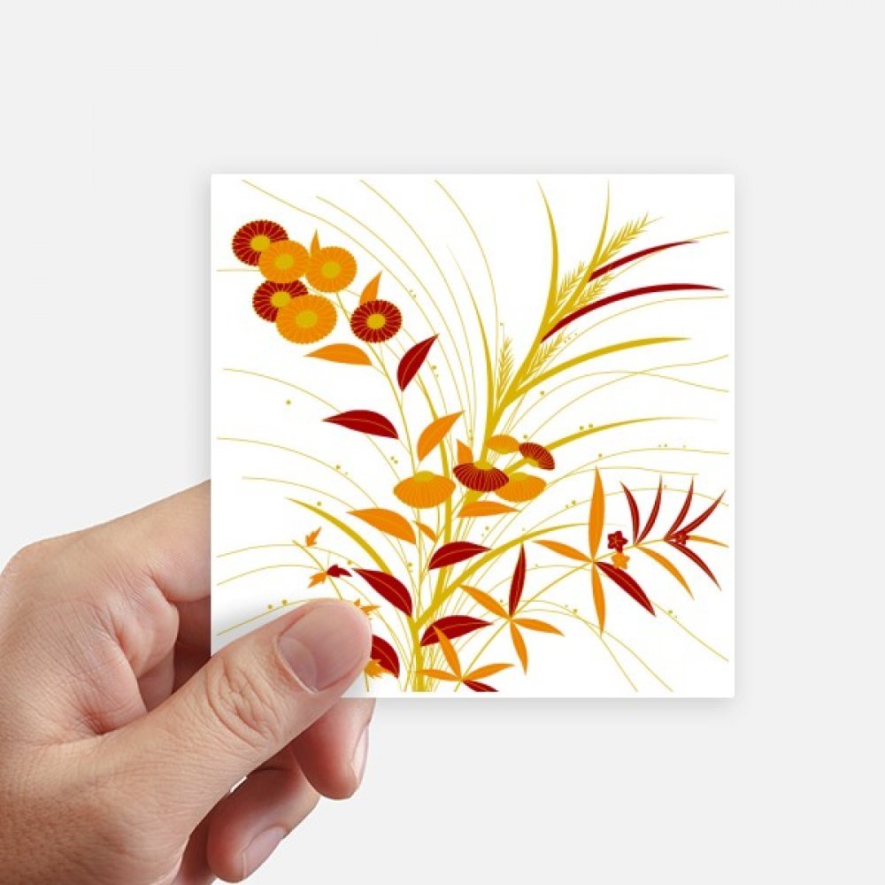 Decal culture japonaise d'or autocollant de 10 cm multicolor mur