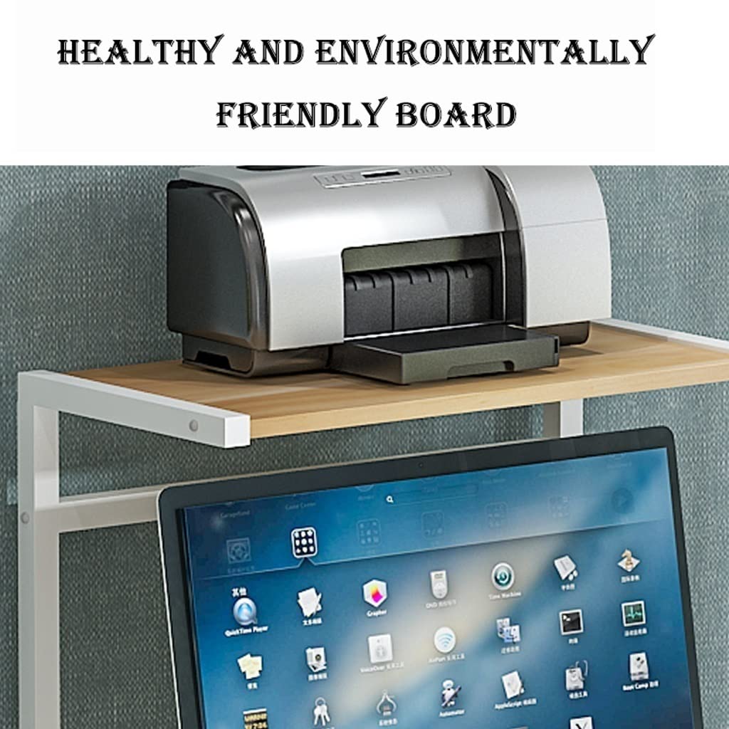 Stand di Stampa per Ufficio Printer Rack Desktop Fax Rack Display Rack Multi-Function Table Organizer con Rack di archiviazione Deposito e organizzazione Piccolo Spazio Staffa Scanner Fax
