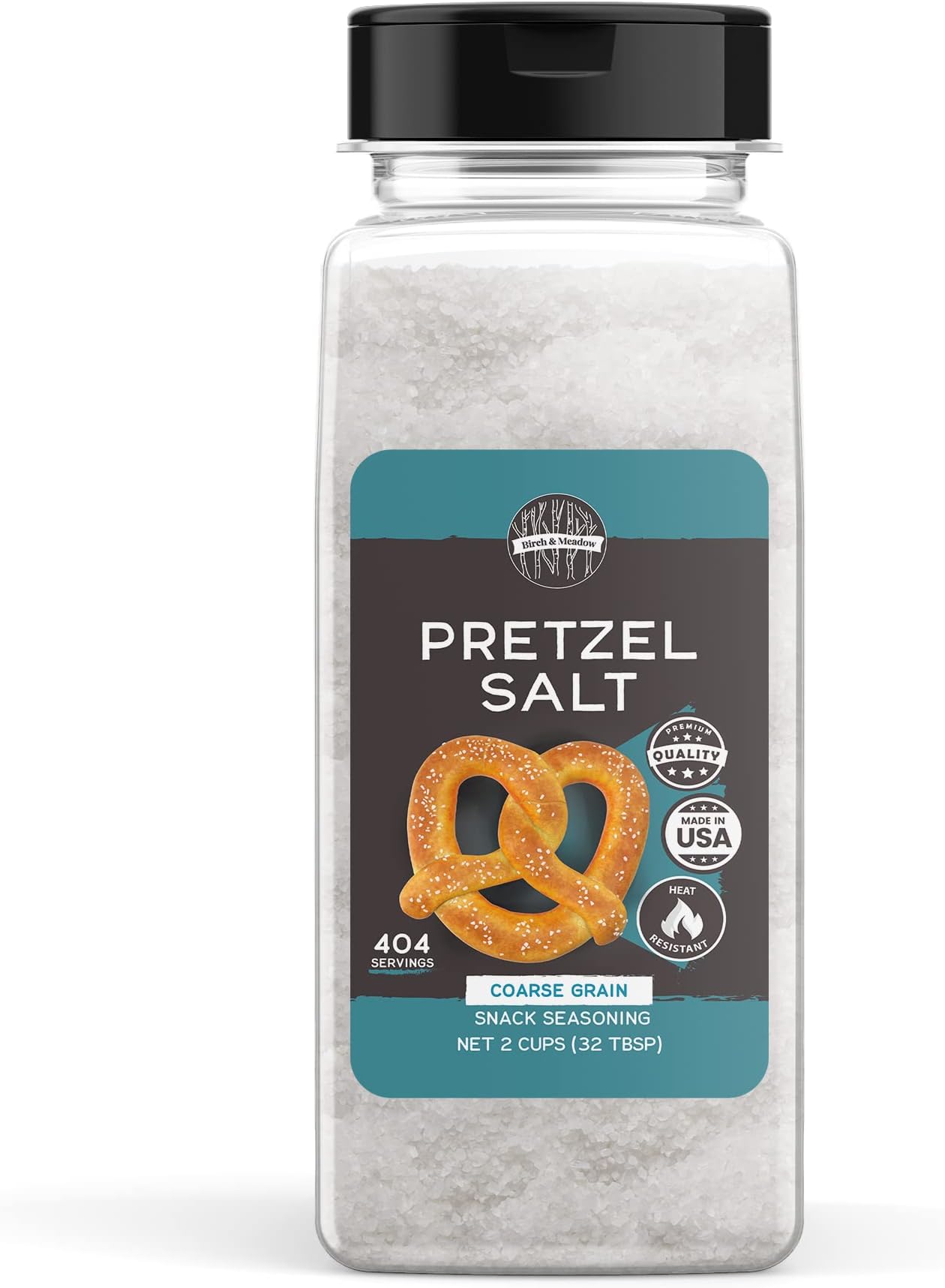 Birch & Meadow 2 Cups of Pretzel Salt, Coarse, Heat
