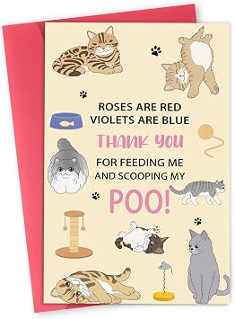 Mothers Day Card for Cat Mom,Cute Cat Mother Day Card Gifts for Women,Cat Mom Cards from the Pet,Funny Mothers Day Gift