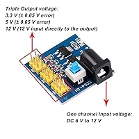 Vista 4 de 3.3V 5V 12V DC-DC Salida múltiple 6-12V Módulo convertidor de voltaje de entrada