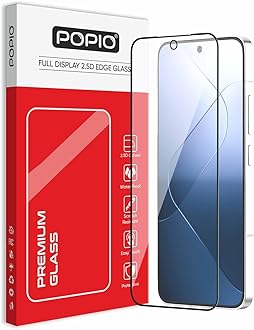 - Cellphone Tempered Glass Screen Protector For Xiaomi 14 (Black) Edge-To-Edge Protector Coverage With Easy Installation Kit