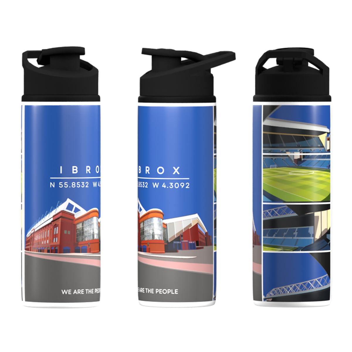Partisan Ibrox Stadium Big Mouth Water Bottle (750ml)