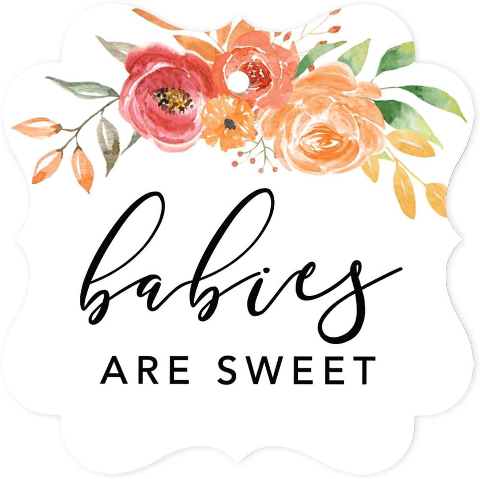 Andaz Press Autumn Fall Watercolor Baby Shower Party Collection, Personalized Hanging Pennant Party Banner with String, Custom Name, 5-Feet, Autumn Floral Bouquet and Pumpkin Design, 1- Pack