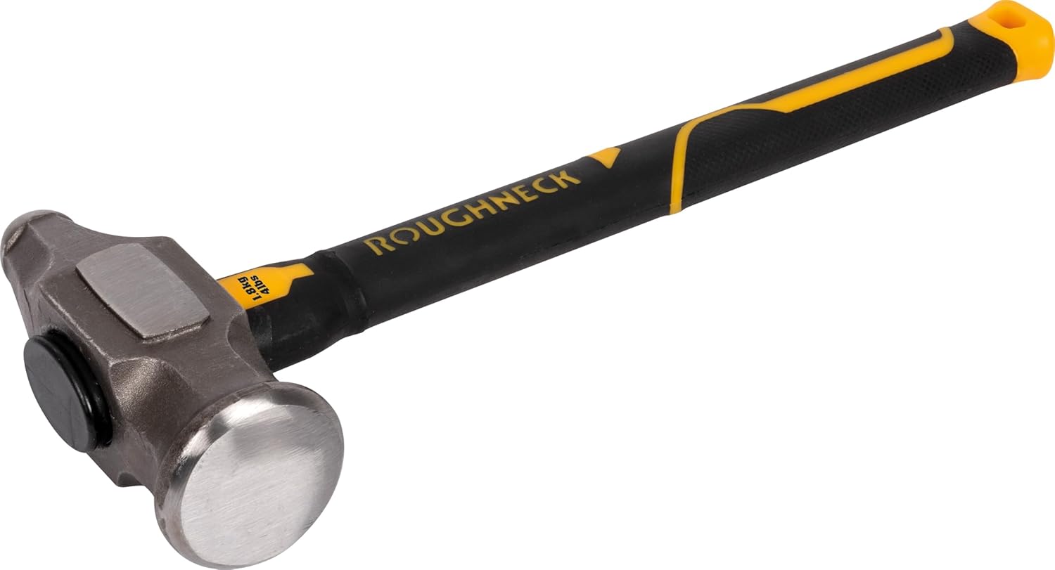 Roughneck Gorilla ROU65804 Fibreglass Mini Sledge Hammer 4 Lb/1.8 kg with Compression Fit Handle