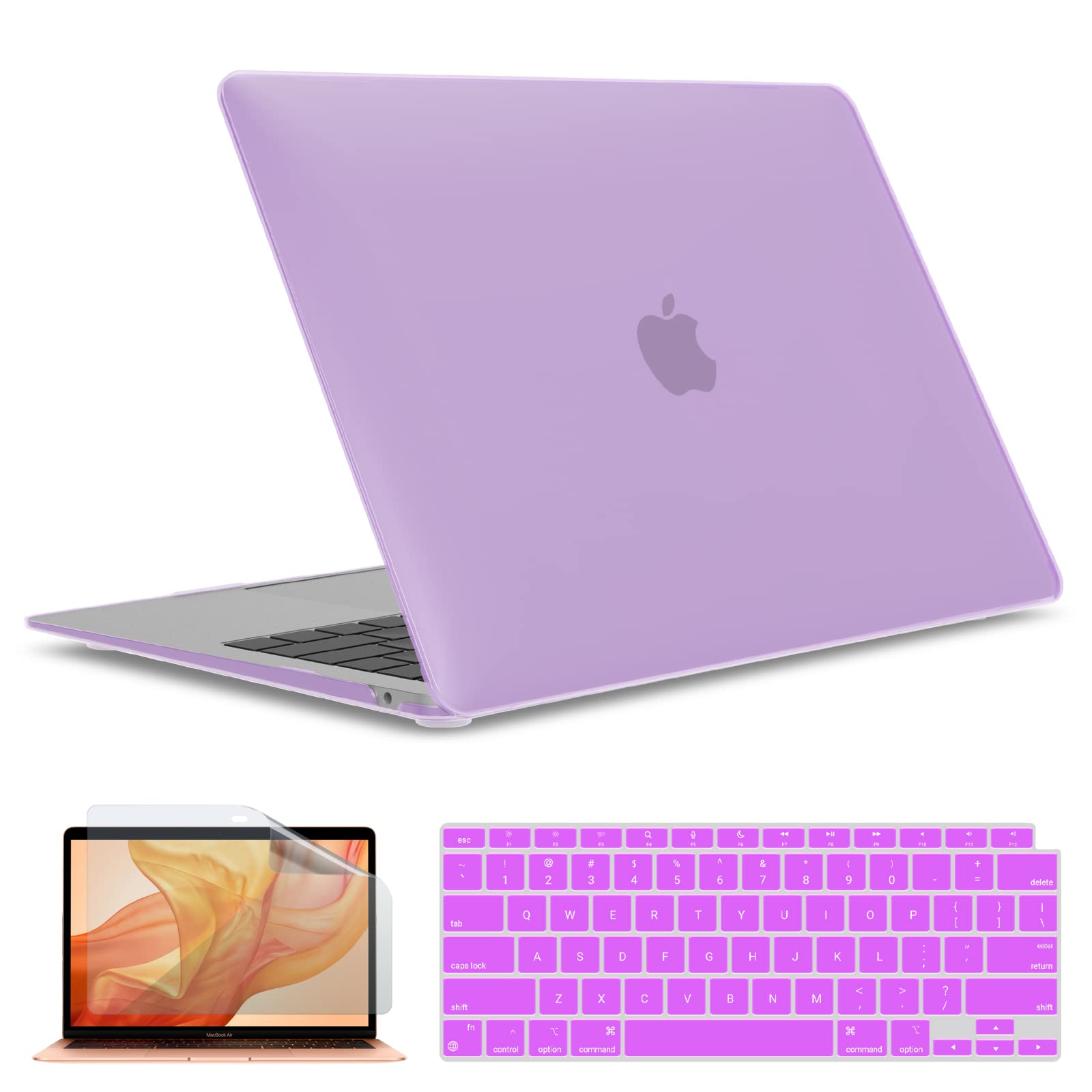 IBENZER Compatible with New MacBook Air 13 inch case 2022 2021 2020 M1 A2337 A2179 A1932, Hard Shell Case&Keyboard Cover&Screen Film for Mac Air 13