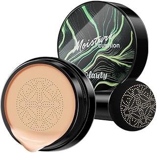 Mushroom Head Air Cushion CC Cream Foundation, Air Cushion BB Cream, CC Cream Foundation, Concealer Lasting Nude Makeup Moisturizing Pigment CC Liquid Foundation Natural-01