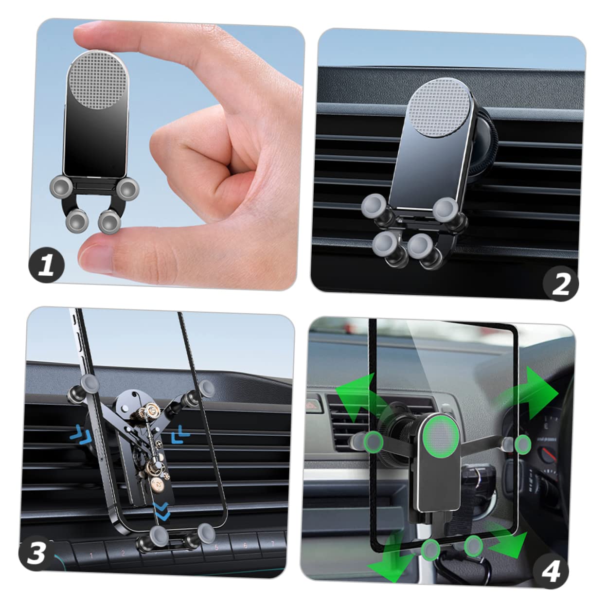 DOITOOL Supporto Universale per Bocchetta per Auto 2 Pezzi per Una Facile Installazione