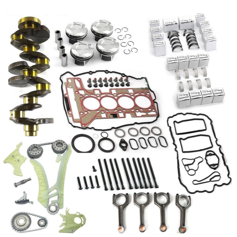Kit di ricostruzione per revisione motore con componenti di distribuzione dell'albero motore e delle bielle compatibili con 125i 220i 228i 320i 328i
