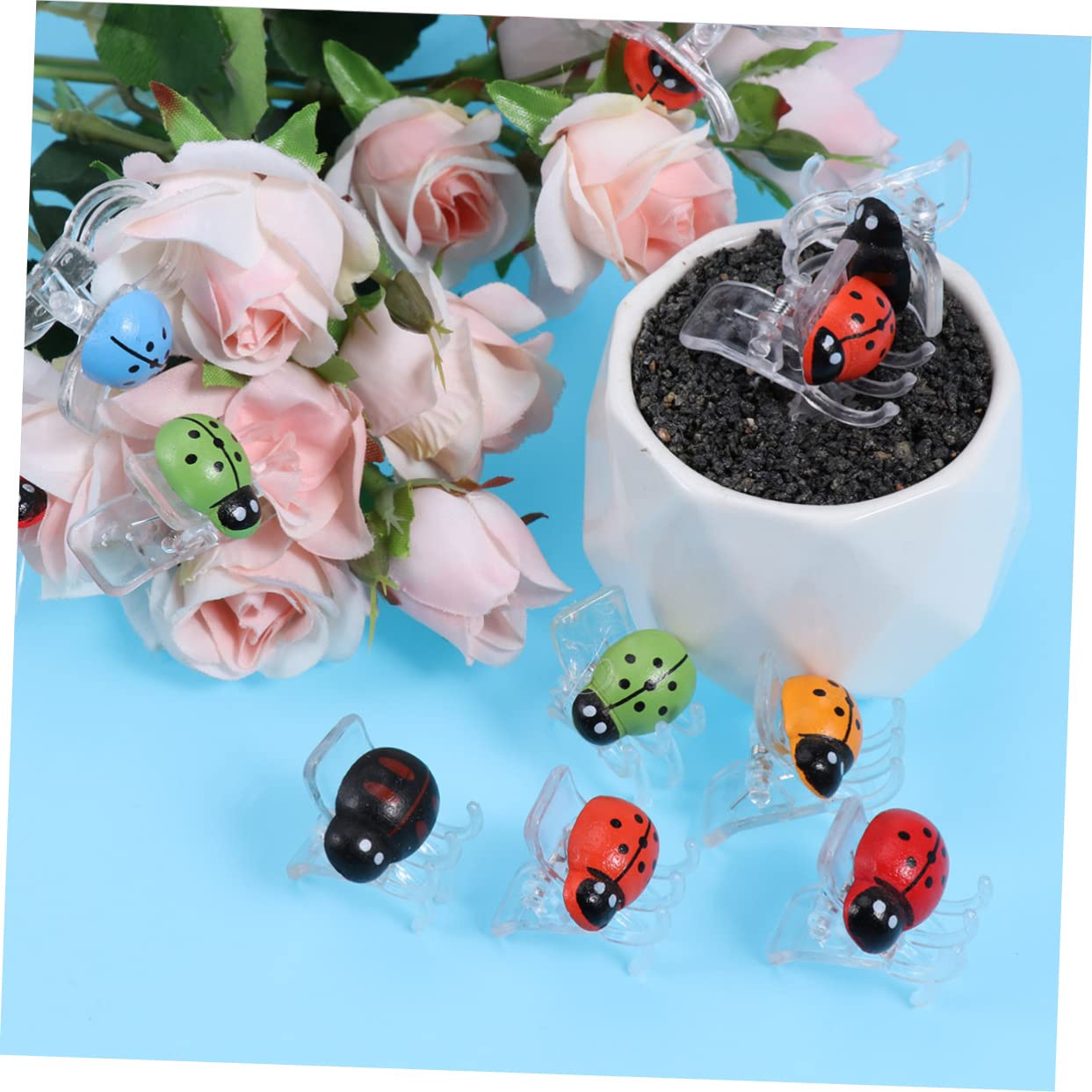 BESPORTBLE 180 Haarklammer Pflanzen Verbinden Clip Orchideenclips Zur Unterstützung Von Pflanzen Gemüse-stützklemme Gemüseclip Für Den Garten Pfropfung Wein-Clips Drinnen Acryl