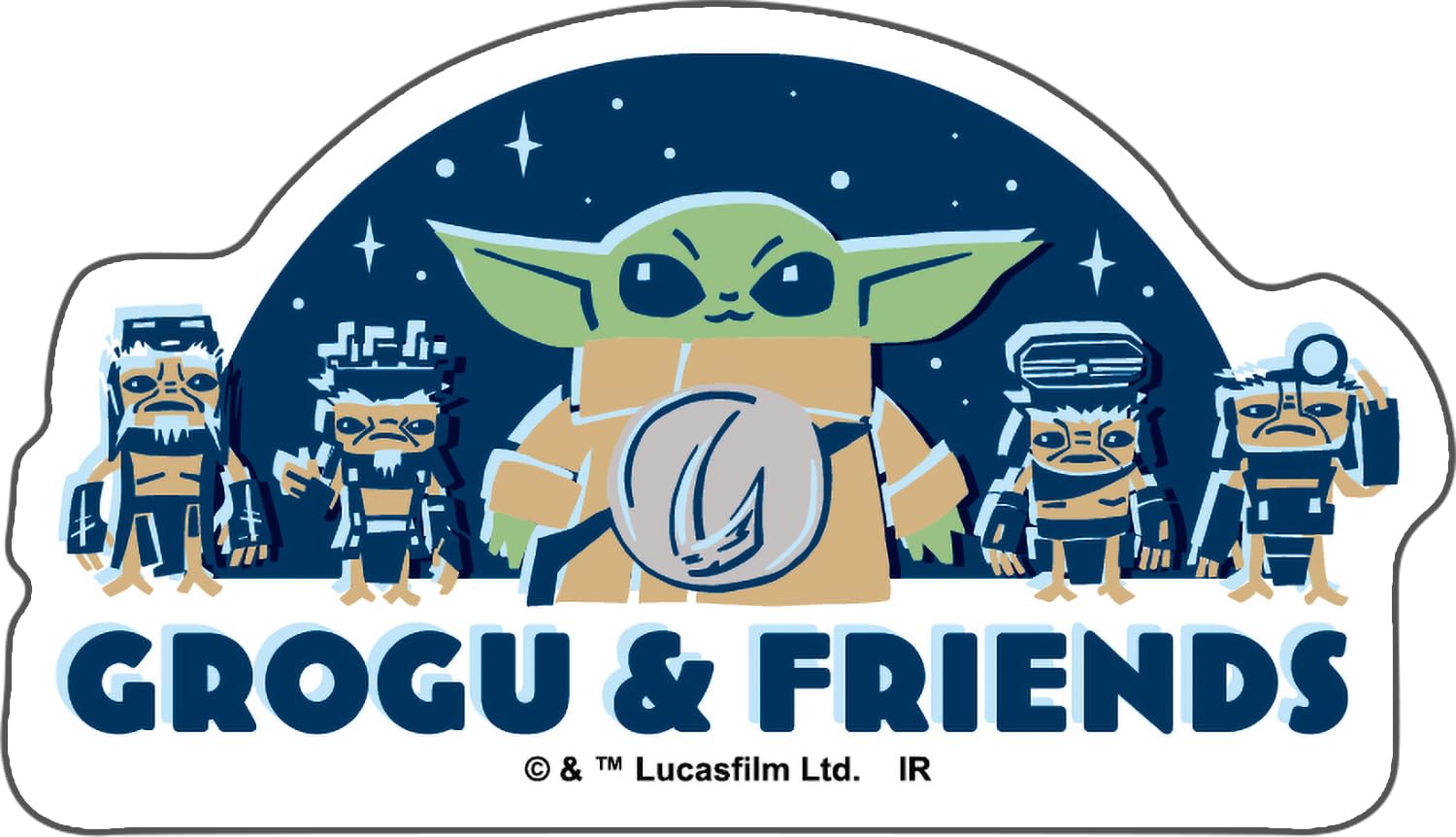 Amazon.co.jp: SW マンダロリアン・アンド・グローグー ステッカー
