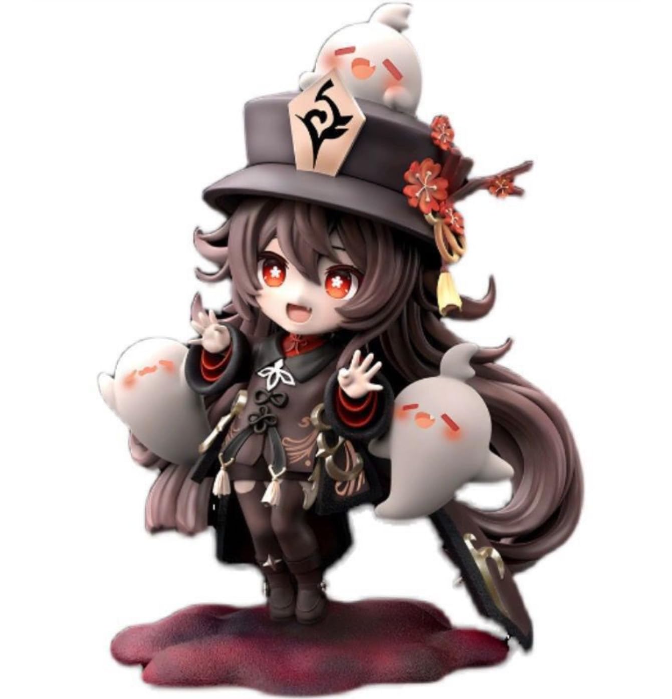 Genshin Impact Hu Tao Naughty Q Version Toys Collectible Mutiple Scenes Model Anime Figure