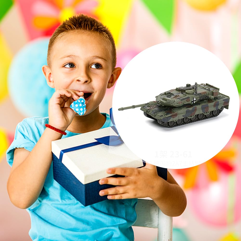 Tanque Militar de Leopardo a Escala 1/72 2A7, Juguete de Bloques de Construcción de Tanques, Militar Ligero Modelo de Carro de Combate Bloques de Construcción Regalos para Adultos