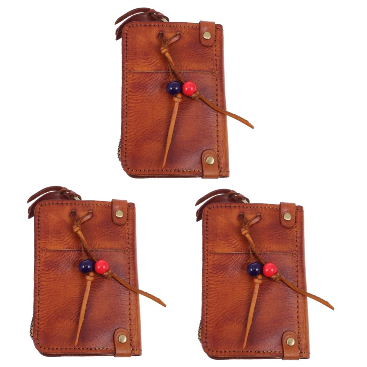 Mobestech 8 Piezas Caso Clave Bolsa De Licencia De Conducir Pu Llavero Cartera Llavero Para Hombres Llaveros Para Hombre Bolsa De Llaves Portátil Cartera Para Hombre De Licencia De