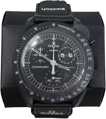 Moonswatch Wrist Watch Made for Omega x Swatch Mission to the Moonphase Snoopy Black