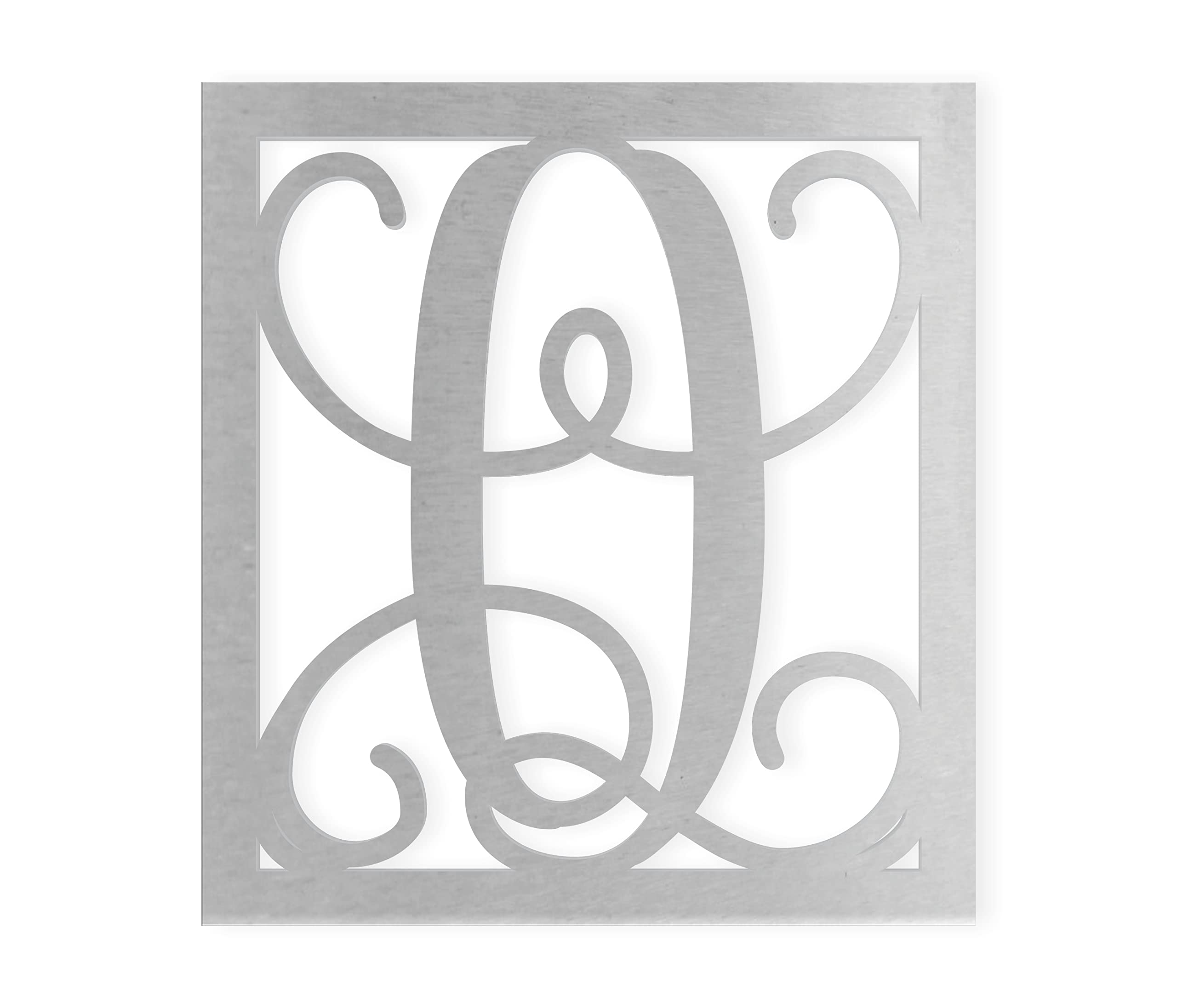 Jess and Jessica Metal Letter Q, Metal Letter for House, Metal Monogram Wall Hanging, Large Metal Letters, Cursive Metal Letter